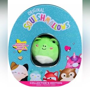 Squishmallows Official Kellytoy Collectors Tin Set (Wendy The Frog)